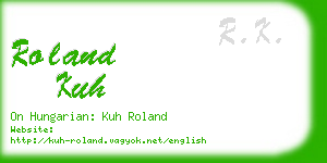 roland kuh business card